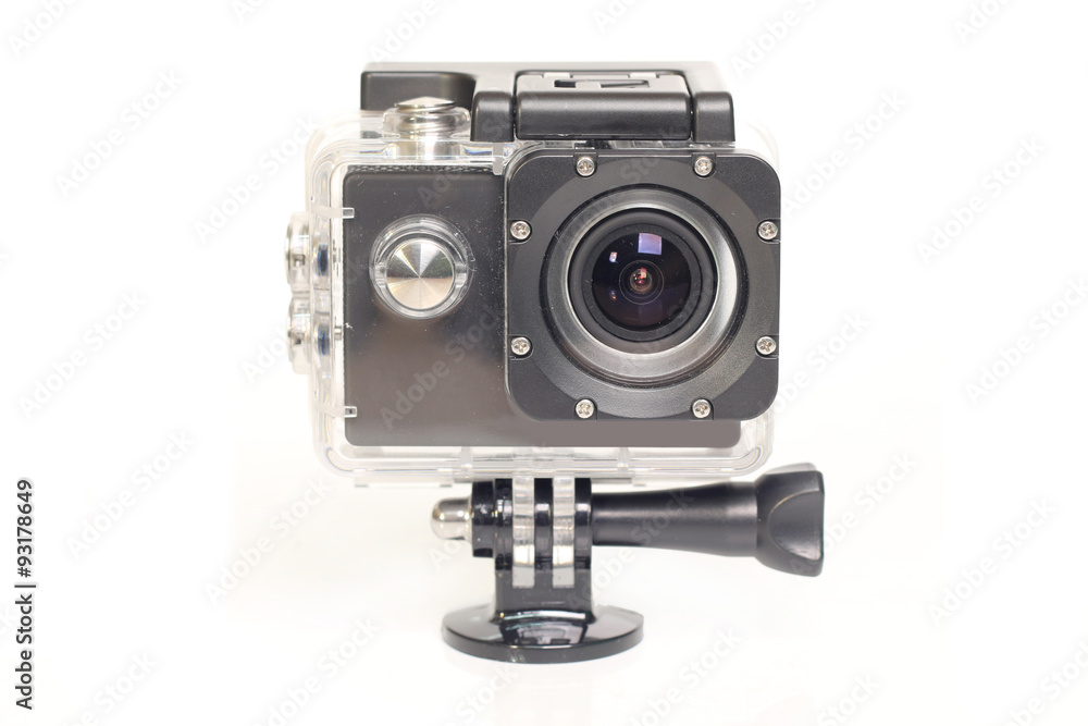 Camera Action Cam on a white background.