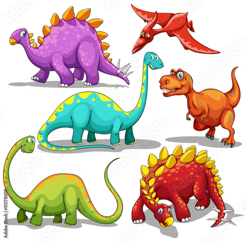 Different type of dinosaurs