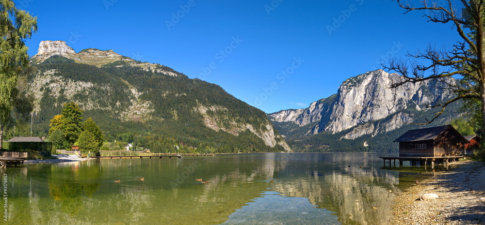 Obraz premium Panorama Altausseeer See / Salzkammergut / Steiermark / Österreich
