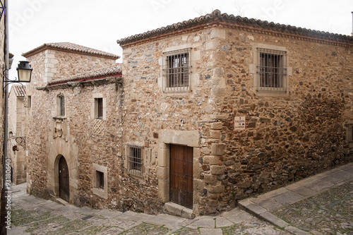 Fototapeta Naklejka Na Ścianę i Meble -  Hermosa ciudad medieval de Cáceres en la comunidad de Extremadura, España