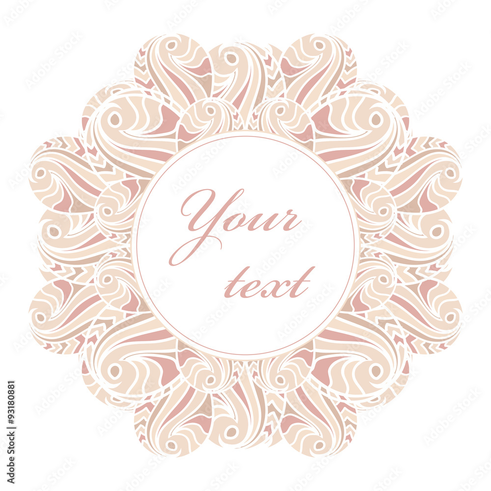 Decorative greeting card template