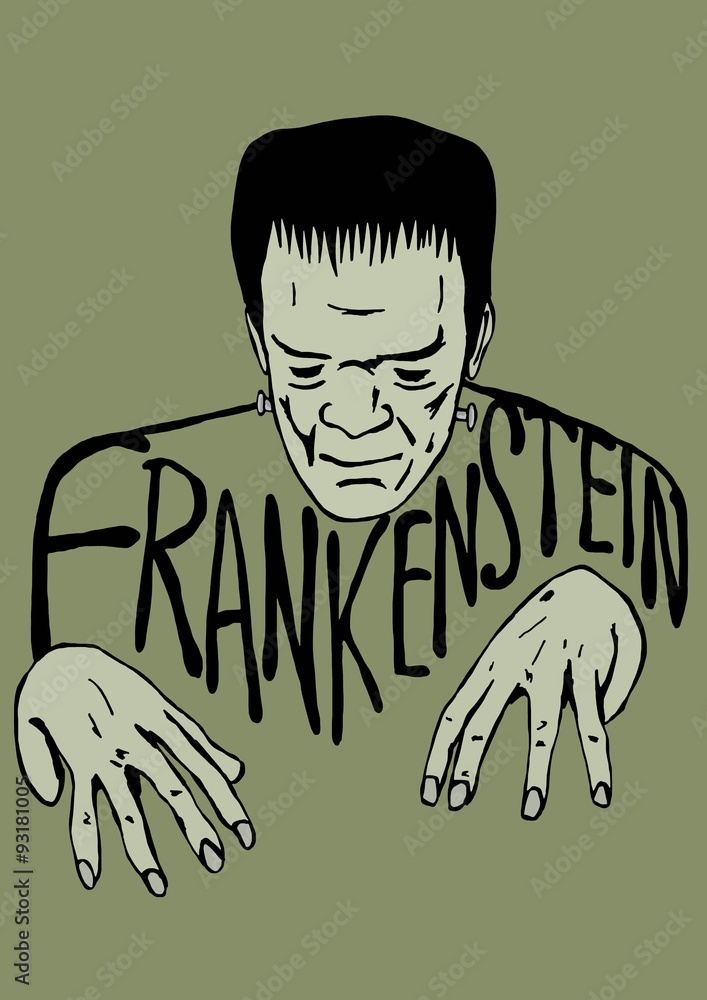 Fototapeta premium Frankenstein sketch