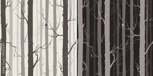 seamless texture with trees