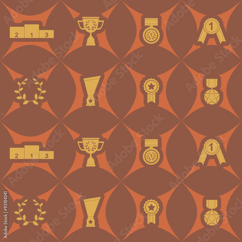 seamless background with  awards for your design