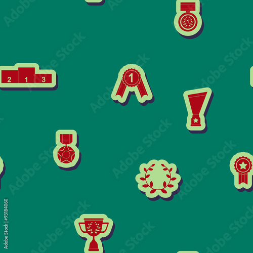 seamless background with  awards for your design