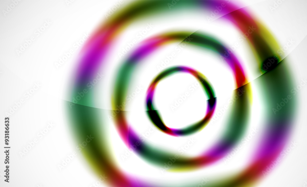 Glossy blurred swirl circle shapes abstract background Glossy blurred swirl circle shapes abstract background