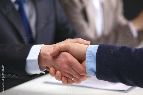Wallpaper Mural Business handshake. Two businessman shaking hands with each Torontodigital.ca