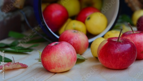 delicious Russian Siberian natural red apples from the garden for children and good for people s health