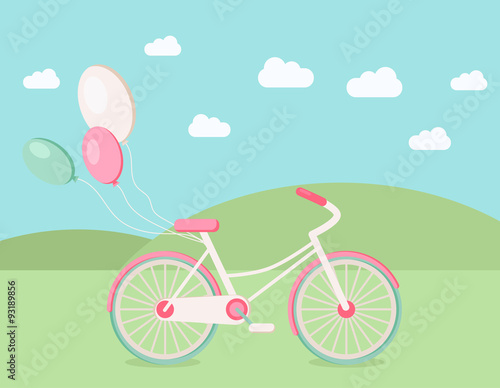 Illustration of bicycle © jadiskailie