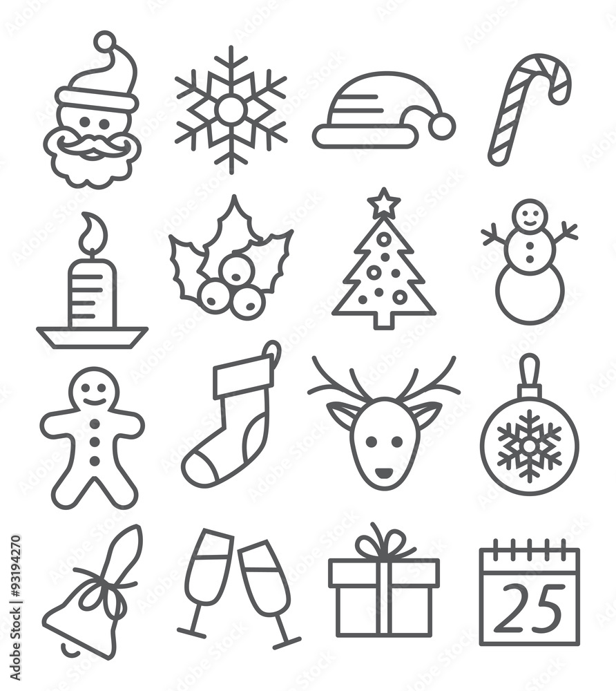 Christmas Line Icons