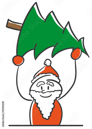 Stick Figure Series Red / Christmas