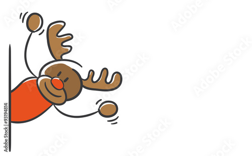 Stick Figure Series Red / Christmas