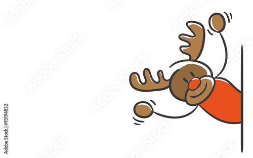 Stick Figure Series Red / Christmas