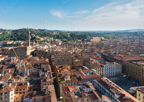 Florence cityscape with palazzo Vecchio