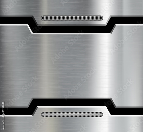 Texture of the metal plate.