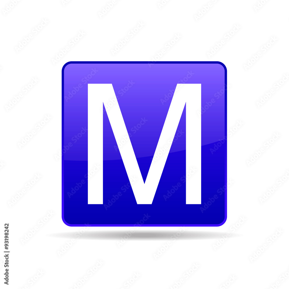 vector icon of letter