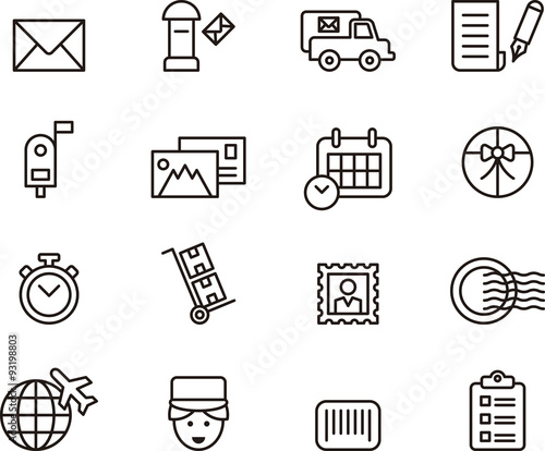 POST SERVICE icons