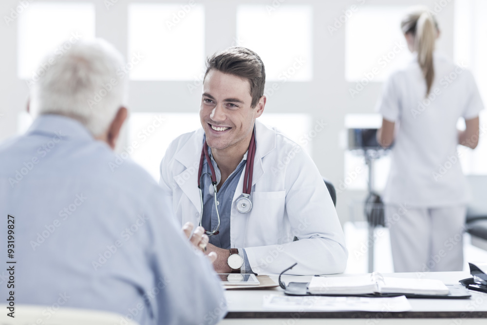 Patient consulting doctor Patient consulting doctor