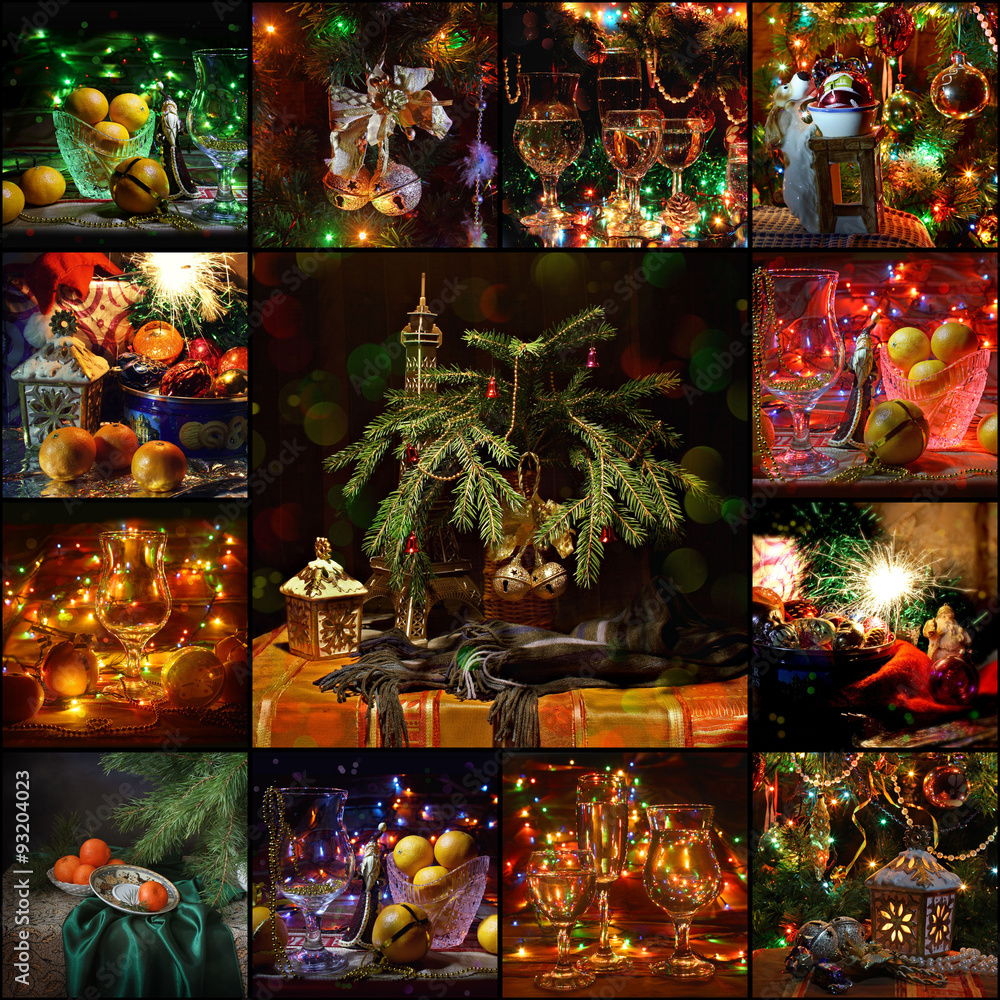 New Year's background. New Year's background.