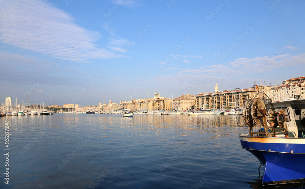 Marseille, Frankreich, Hafen, Hafenbecken, Mittelmeer, Boot, Schiff