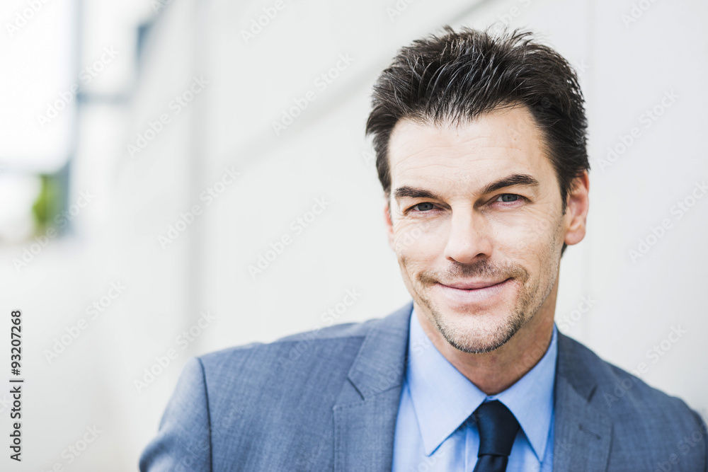 Portrait of tired businessman Portrait of tired businessman
