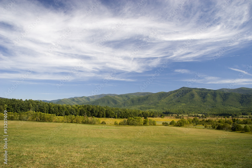 Cades Cove Valley and Mountains in TN