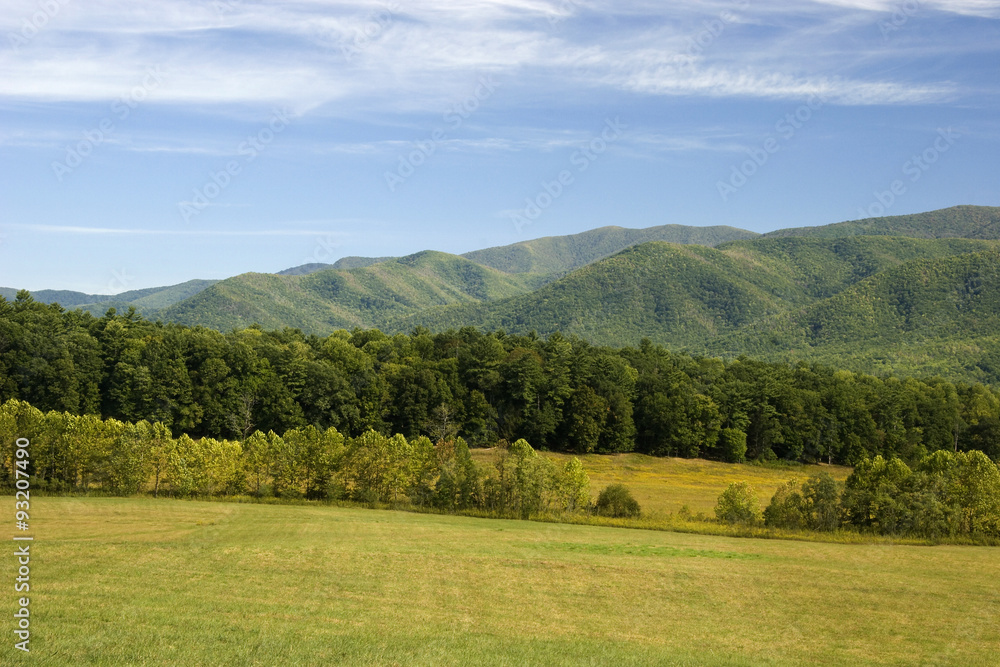 Cades Cove Valley and Mountains in TN