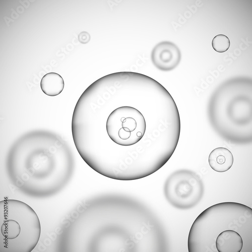 Grey cell background. Life and biology, medicine scientific, molecular research dna. Grey cell in focus. Vector illustration photo