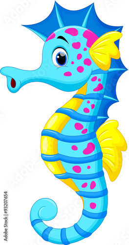 Cute seahorse cartoon