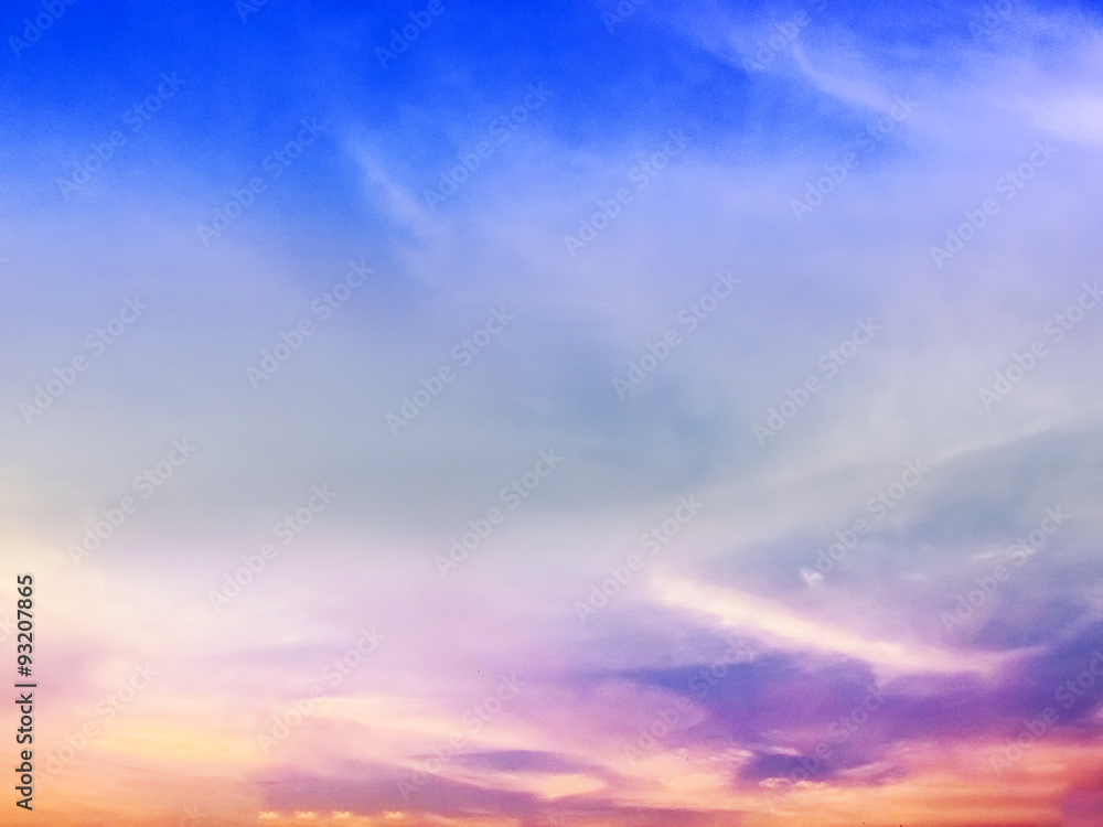 Obraz premium Colorful Sunset sky
