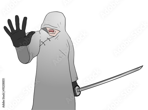 old warrior with sword