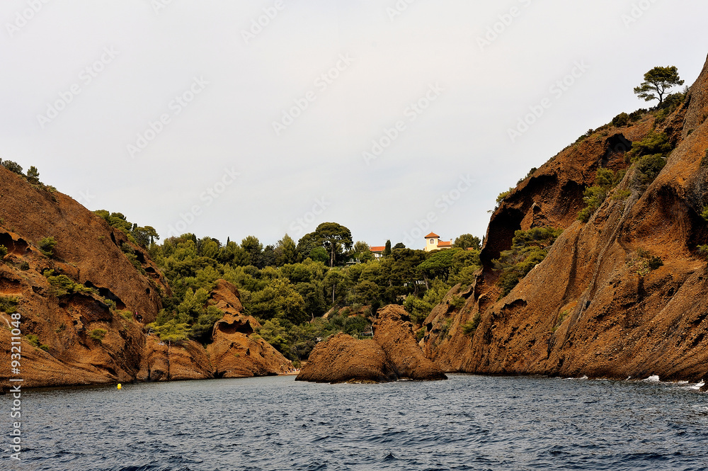 Coastal landscape between Cassis and Marseille