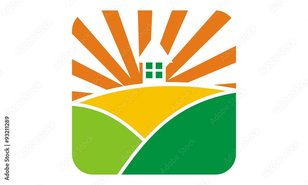 Obraz premium Landscape home