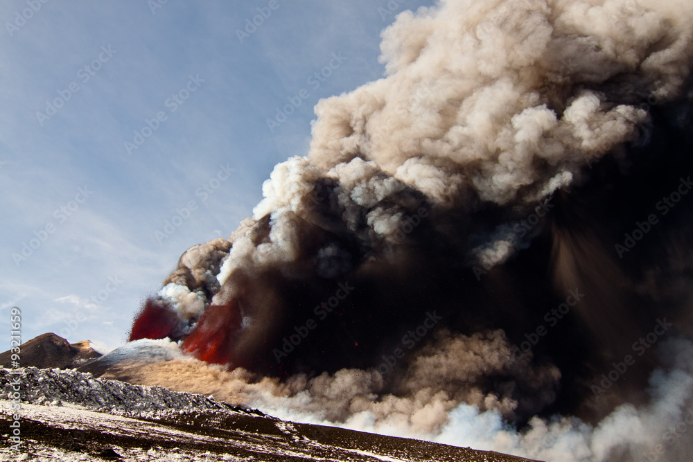 Volcano Etna Eruption - 12 April 2012