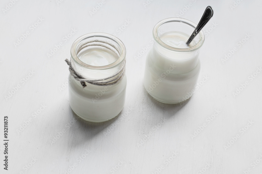Two jar of yogurt Two jar of yogurt