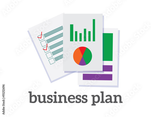 Vector business plan concept project management and strategy