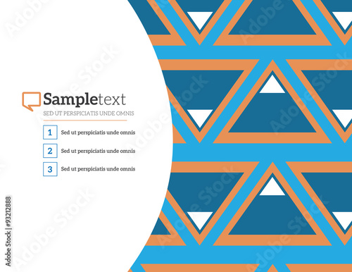 Abstract geometric background with polygons. Infographics Vector illustration for business presentation