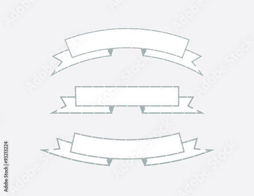 Ribbons Set Vector Illustration