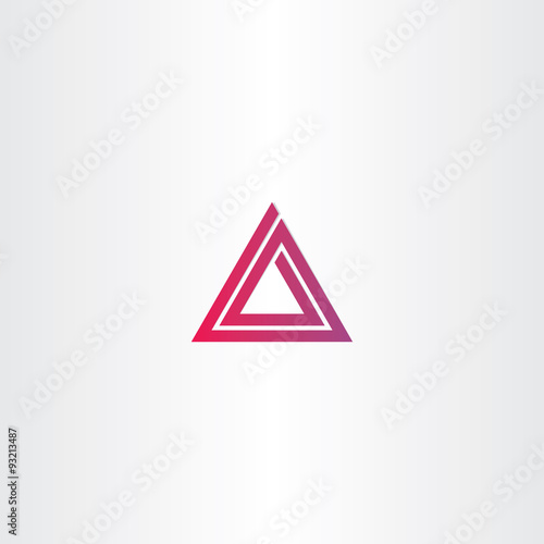 abstract triangle spiral logo vector