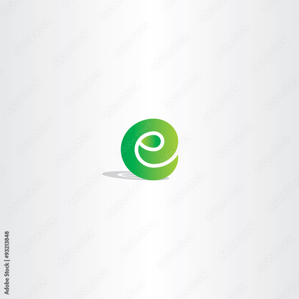 eco green letter e logo vector sign element logotype eco green letter e logo vector sign element logotype