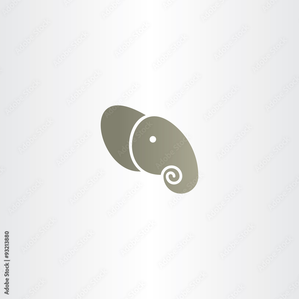elephant head icon logo vector elephant head icon logo vector