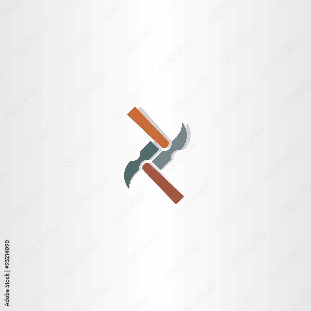 hammer vector abstract icon hammer vector abstract icon