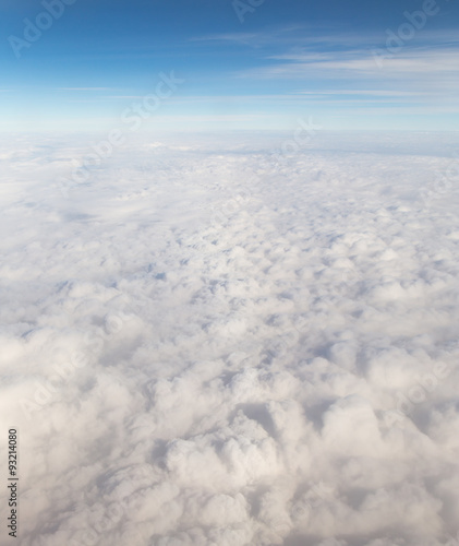 clouds. view from the airplane