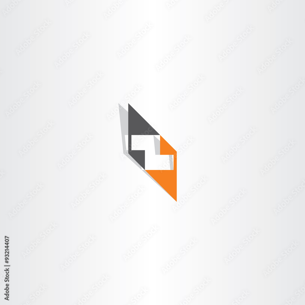 orange black letter z logo vector element orange black letter z logo vector element