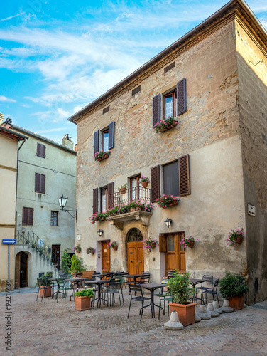 Architecture of Pienza, Italy
