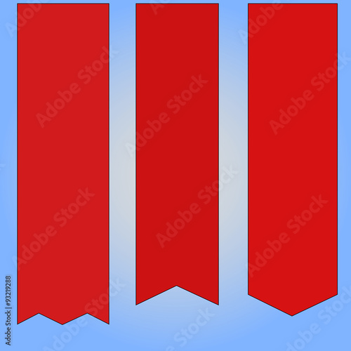 Red ribbon banner