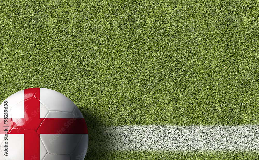 Obraz premium England Ball in a Soccer field