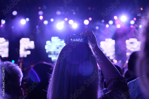 Concert lights at adobe max bash photo