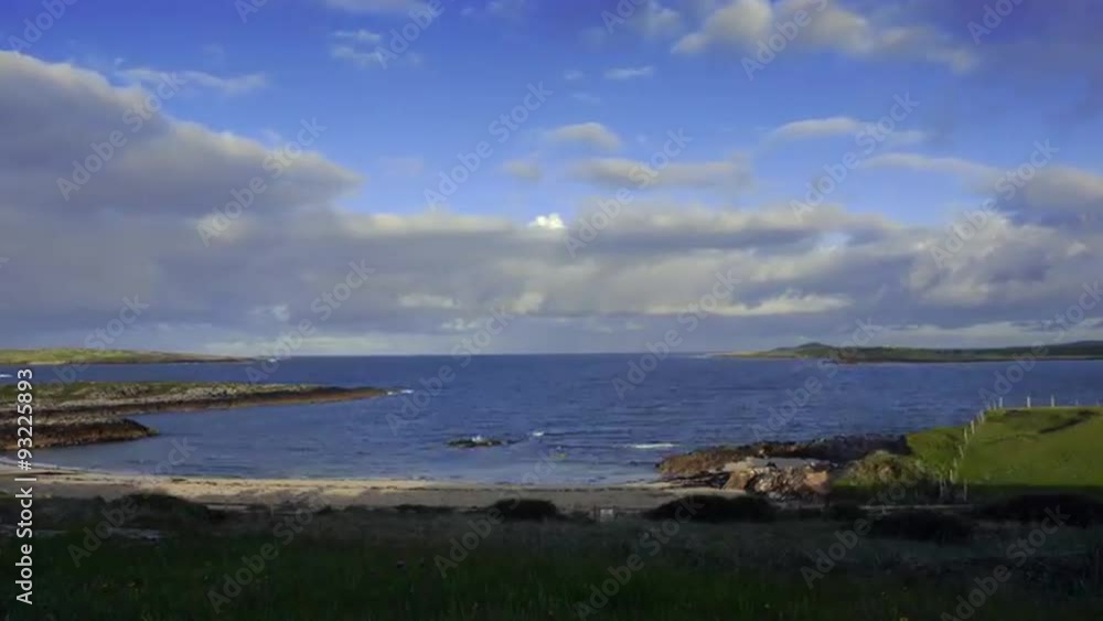 Storm clouds over the Atlantic, with sunlight illuminating the beach. Part 1 of 2. 4K time lapse. Storm clouds over the Atlantic, with sunlight illuminating the beach. Part 1 of 2. 4K time lapse.