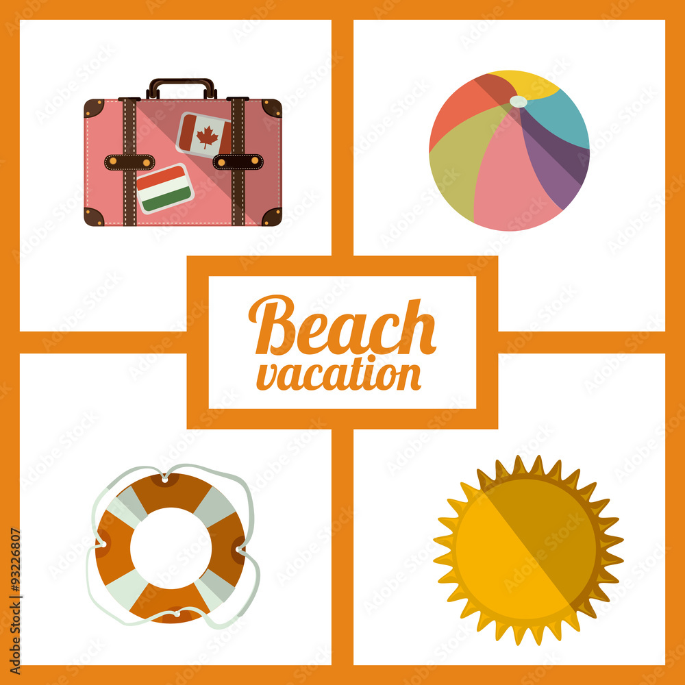 Naklejka premium Summer design